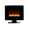 mini curved wall mounted electric fireplace